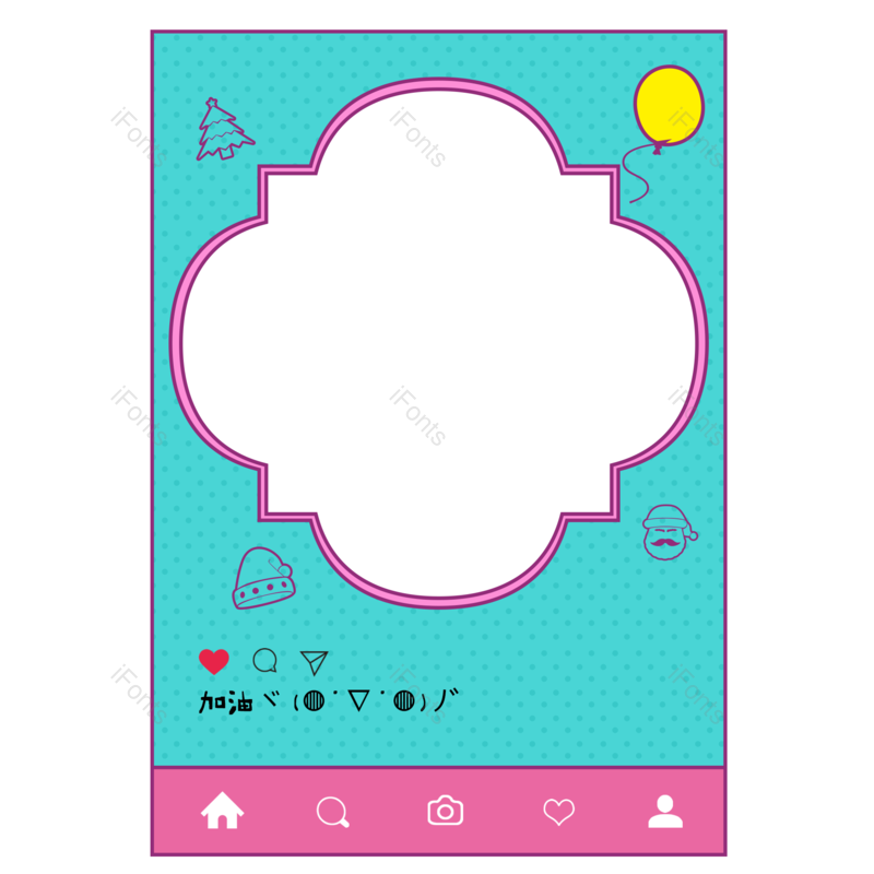 卡通图片,照片框元素,照片相框PNG,相框免抠素材